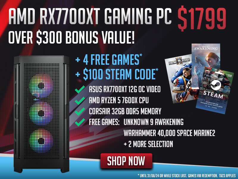 AMD Gaming PC with over $300 in bonus Value!