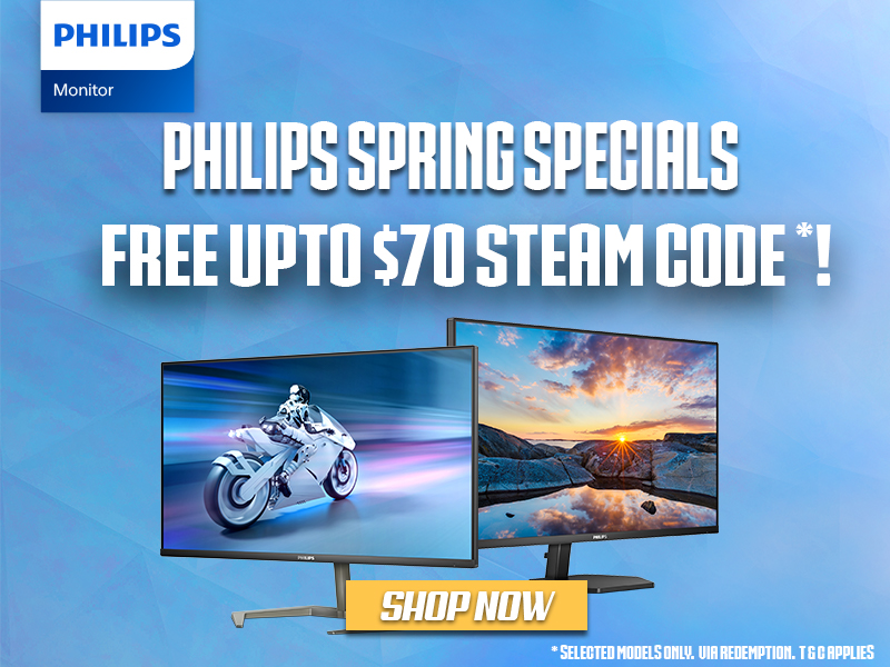 Philips Monitor Promotion. Free Steam code with selected models