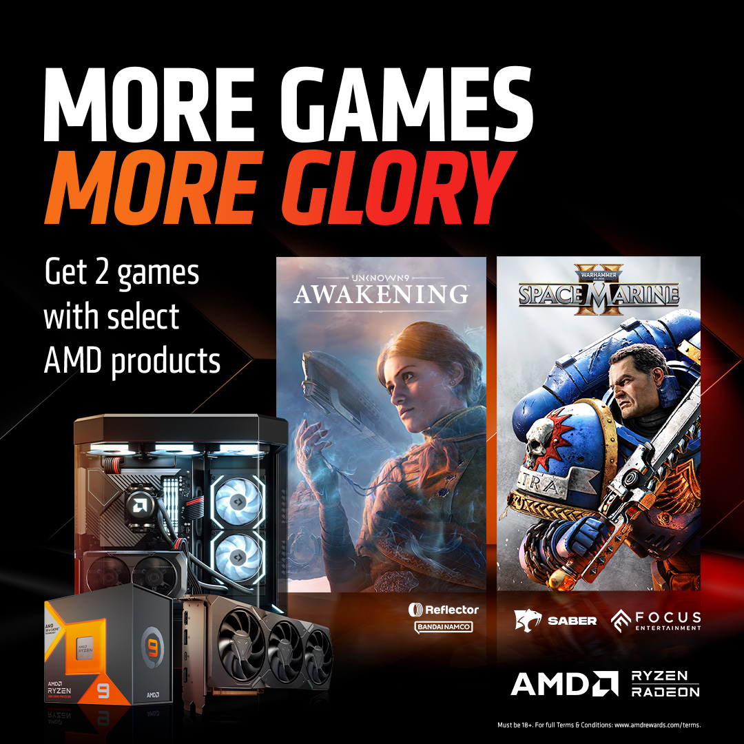 AMD Game Code Redeem 2 FREE Games